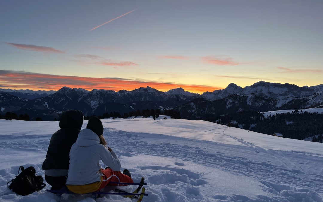 Raggi del sole in inverno